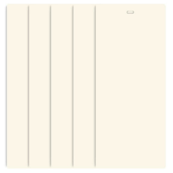3.5" x 82.5" Ivory Vertical Blind Replacement Slats
