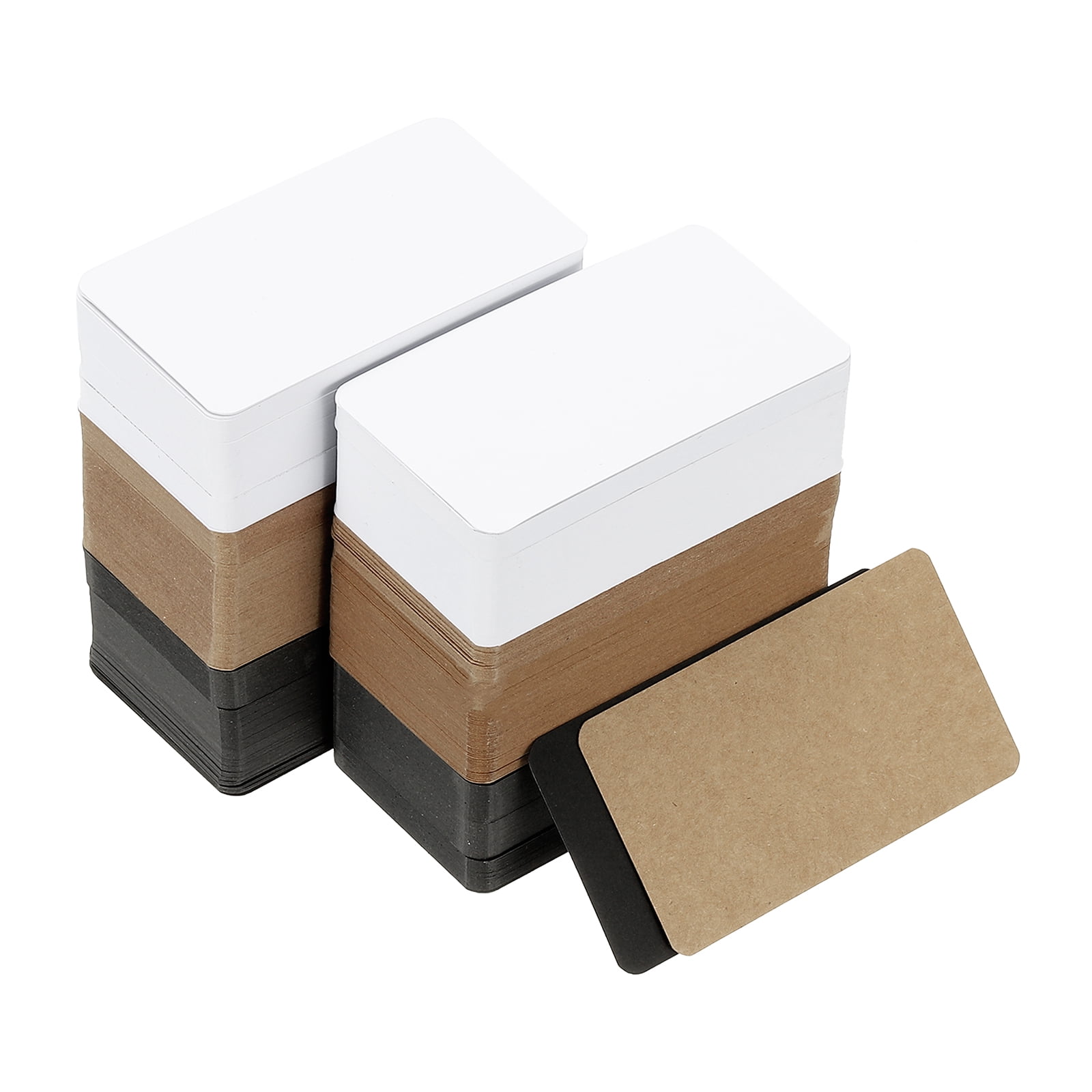 3.5"x2" Blank Paper Business Cards 600 Pack Small Index Flash Cards Words Message Note Card Mini Paper Tags for DIY Craft Scrapbooking, 3 Colors