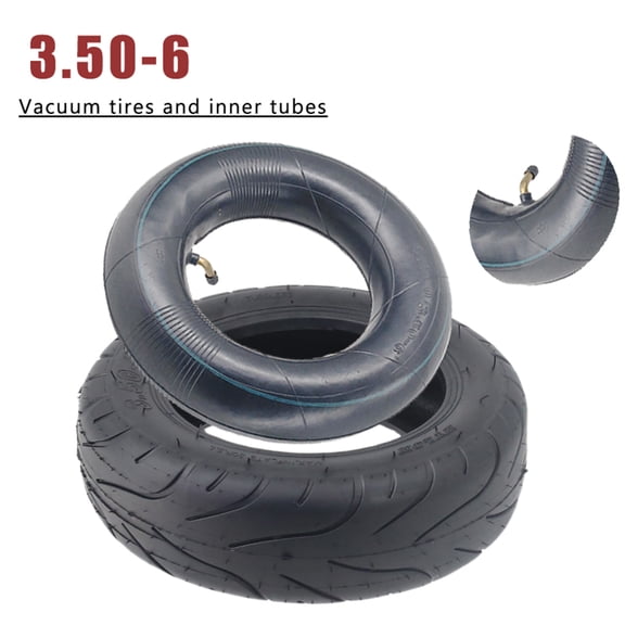 3.50-6 Vacuum Tyre 4.10/3.50-6 Curved nozzle valveInner Tube For 10 Inch Electric Scooter Balance Bike