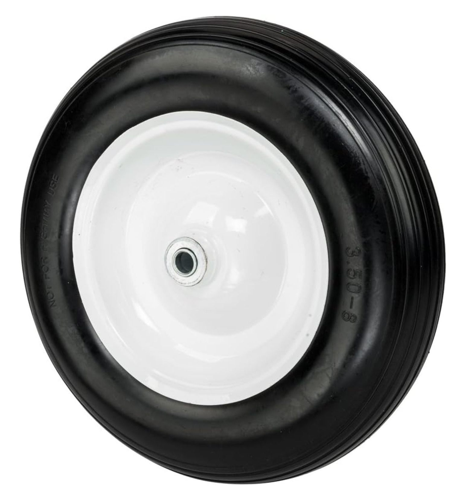 3.508" Wheelbarrow Tires with 5/8 Bearing, 3" Hub Universal Fit