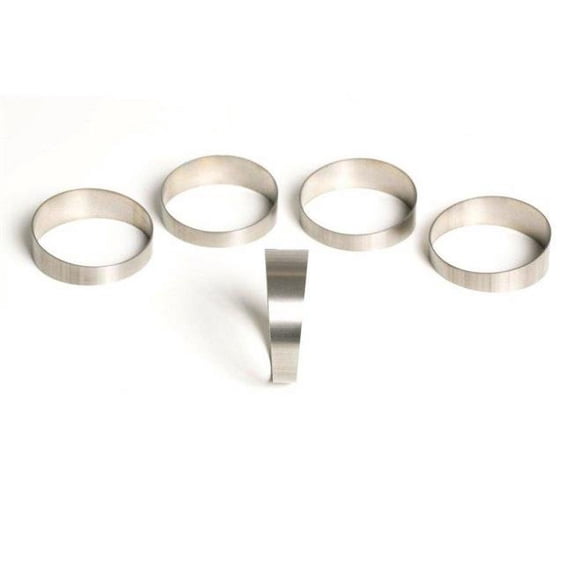 3.50 in. 45 deg 1.65 -5.77 in. CLR Loose Radius 1 mm Wall Titanium Pie Cuts - Pack of 5