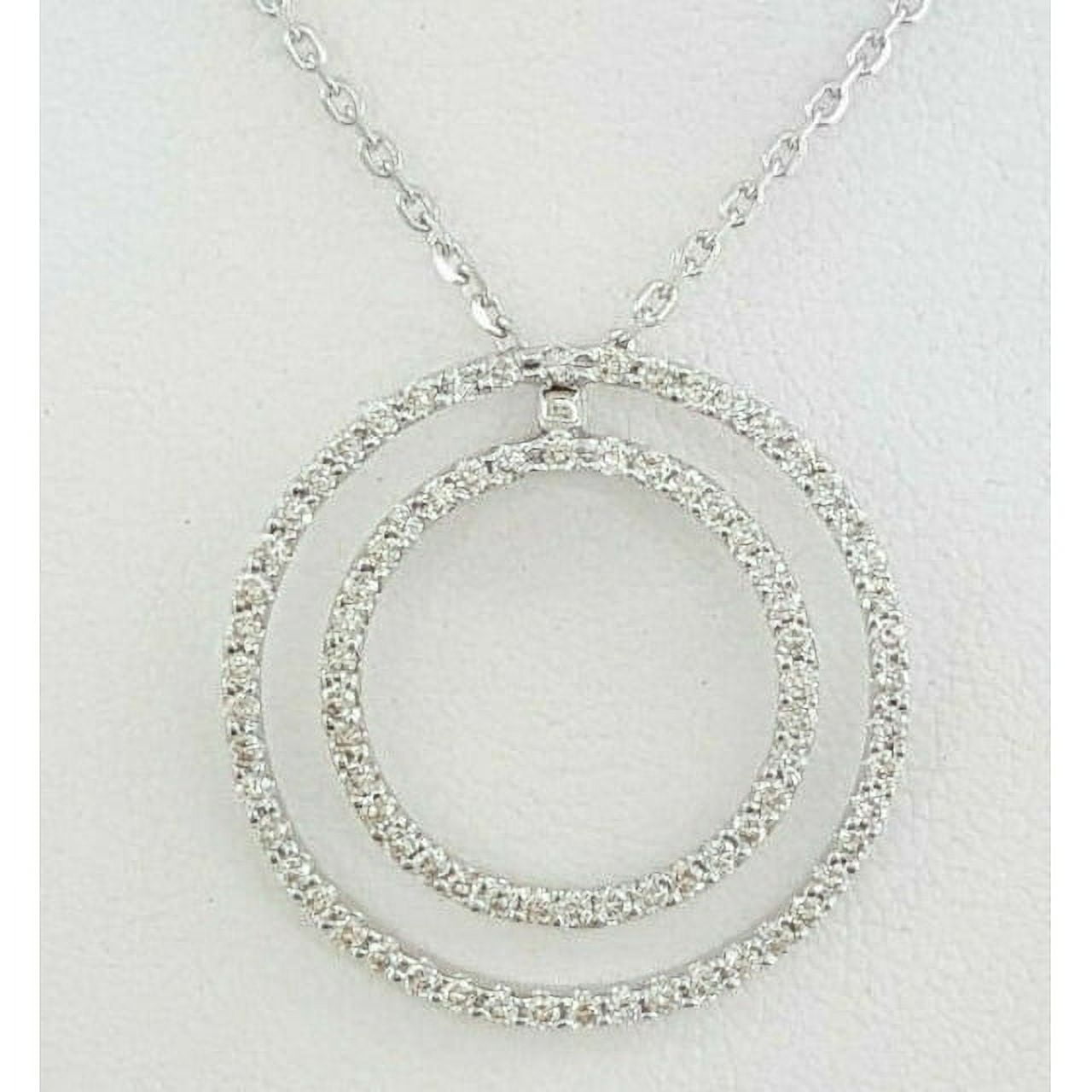 VIRAJ GEMS 3.50CT Lab Grown Diamond (VVS1,G-H) Without Chain Pendant 14K White Gold Fine Jewelry for Women Gifts