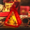 thumbnail image 1 of 3.50x2.05x4.53 Inch Christmas Luminous Night Lantern with Button Battery - Portable Ornament and Gift Wind Lantern Pendant, 1 of 7