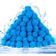 thumbnail image 1 of 3.52lbs Pool Filter Balls for Sand Filter, Reusable Pool Sand Filter Balls, Efficient Eco-Friendly Pool Fiber Filter Balls, Blue Filter Media Balls for Pool, 1 of 9