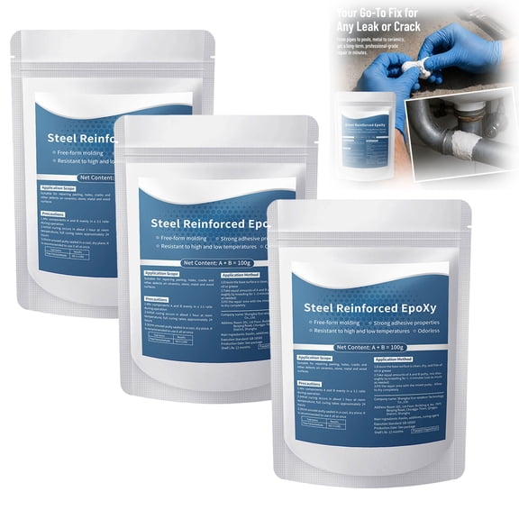 3.53 oz Epoxy Putty Clay – 2-Part Modeling & Repair Compound for Sculpting, Model Making, Crafts, Multi-Surface Bonding(3bag)