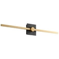 thumbnail image 1 of 32 Inch 18W 1 Led Bath Vanity-Black/Industrial Brass Finish Oxygen Lighting 3-54-1550, 1 of 2