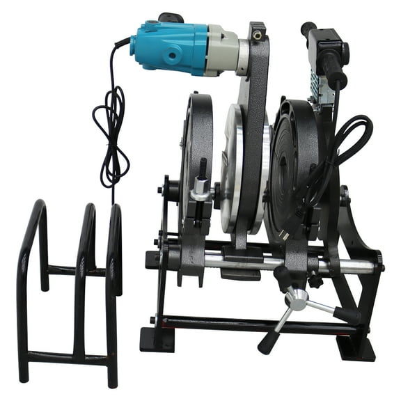 3.54-9.84" 2 Clamps Pipe Fusion Welder Soldering Machine Piping Hot Melt Machine for PE PP PB PVDF