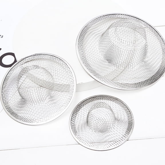 3.54" Drain Strainer, Sink Drain Hair Catcher, Bathroom Sink Drain Strainer, 3PCS Drain Mesh Baskets for Laundry, Mop Pool, Utility, Slop, RV Sink, Stainless Steel Drain Filter
