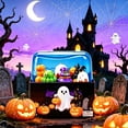 thumbnail image 1 of 3.54" Halloween Squishy Figure Set in Purple Storage Box, 7-Piece Soft Rubber Fidget Toy Collection for Desk Decor & Party Favors, 1 of 4