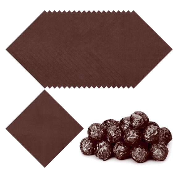 3.54 Inch Foil Candy Wrappers, 100 Pcs Chocolate Wrapping Paper for Homemade Caramel DIY Candies Decoration, Light Coffee