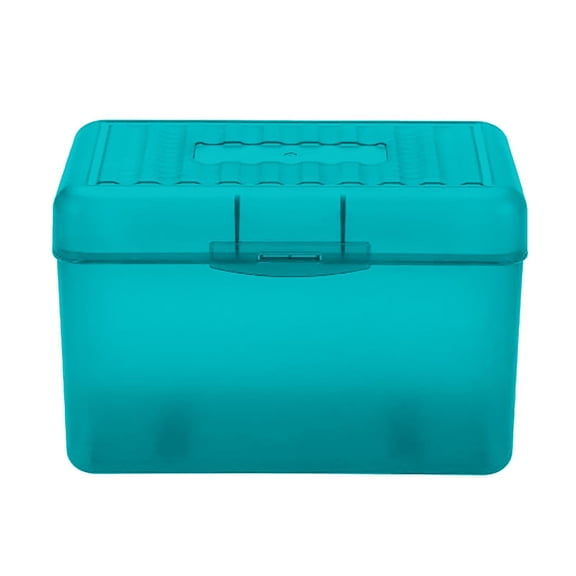 3.54 x 5.71 inch Index Card Box - Index Card Holder Notecard Box Recipe Organizer Plastic Storage Organizer, Green