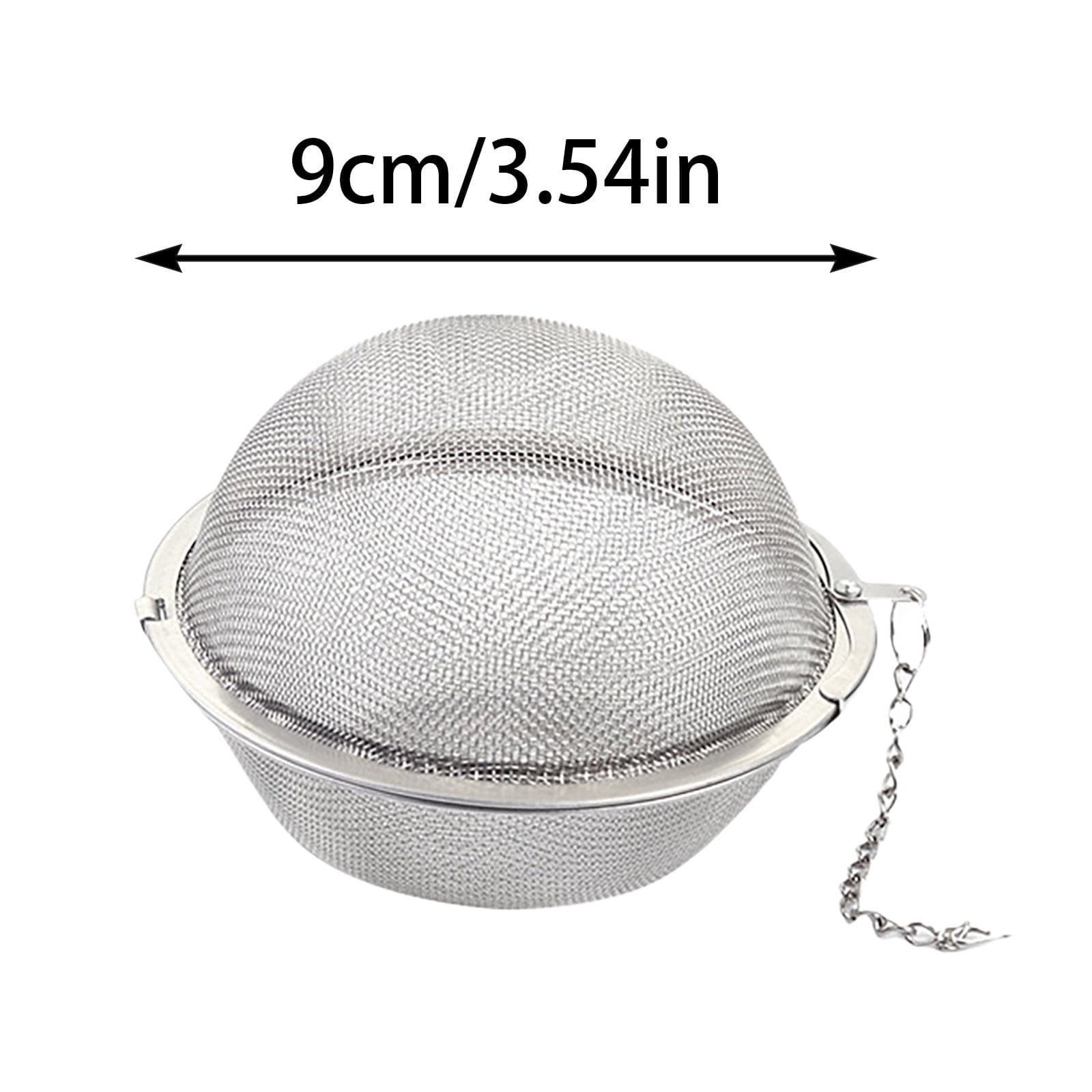 3.54Inch Stainless Steel Tea Ball, New Mesh Filter Stainless Steel ...