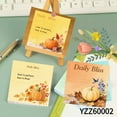 thumbnail image 1 of 3.54x3.54" Avocado Message Cards - 100 Pcs Sticky Notes + 100 Various Emoticon Stickers, Notepads for Creative Mini Cards for Home Office Decor, Fall Notepads with Pumpkin & Floral Designs, 1 of 12