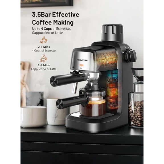 3.5Bar Espresso Machine with Milk Frother