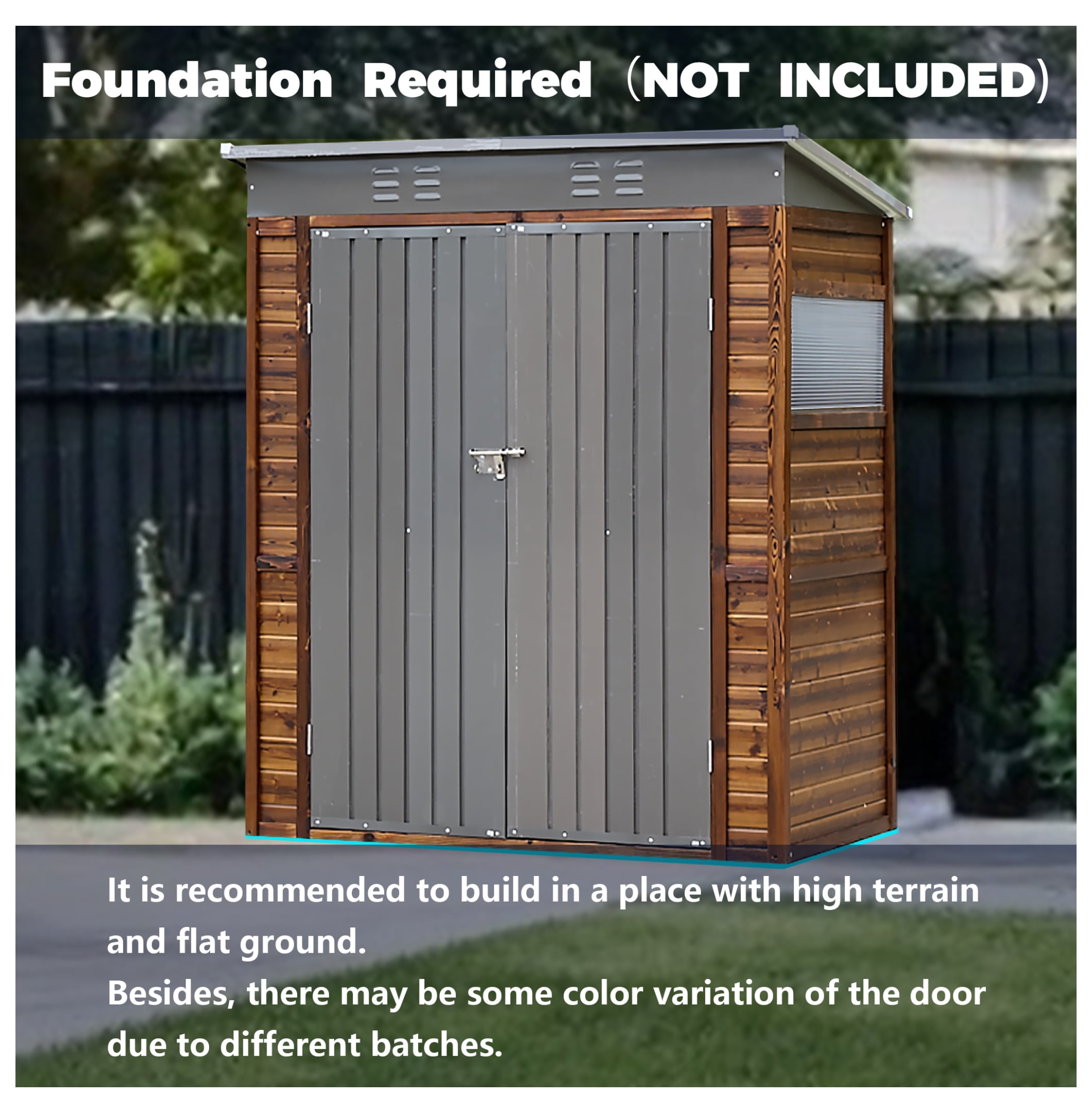 3*5FT Iron-Wood Combination Tool Shed – A Perfect Blend of Nature and ...