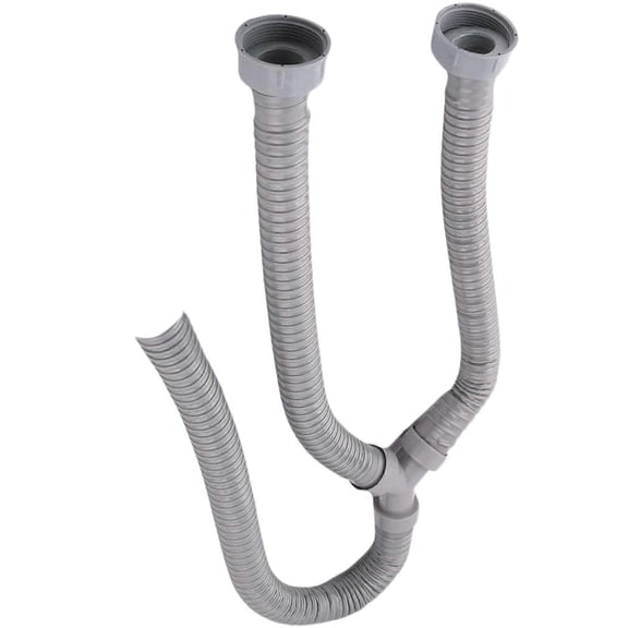 3.5Ft Washing Machine Pvc Y Shaped Drain Discharge Hose Washer Pipe Connector , Interface,with 2 Wa