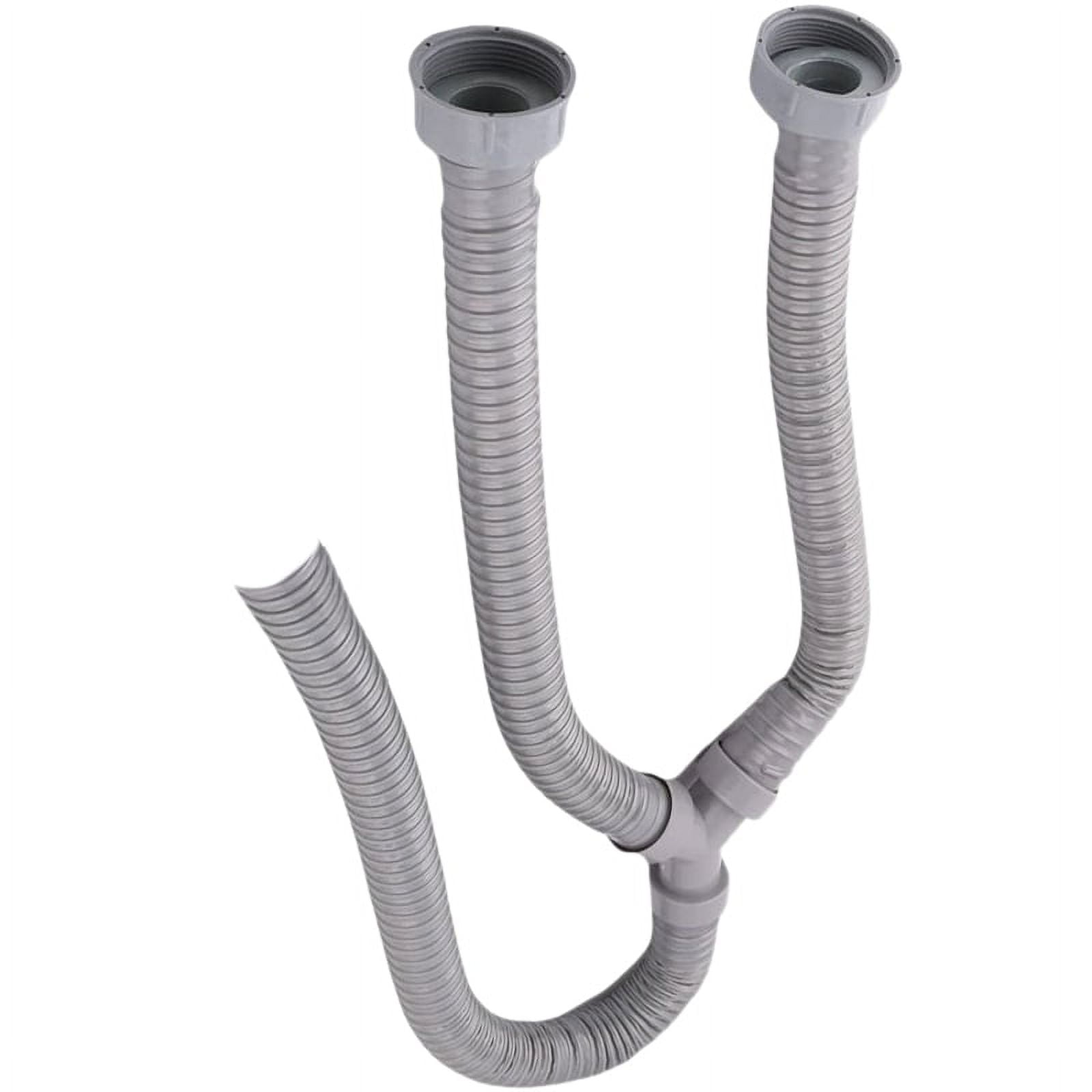 3.5Ft Washing Machine Pvc Y Shaped Drain Discharge Hose Washer Pipe