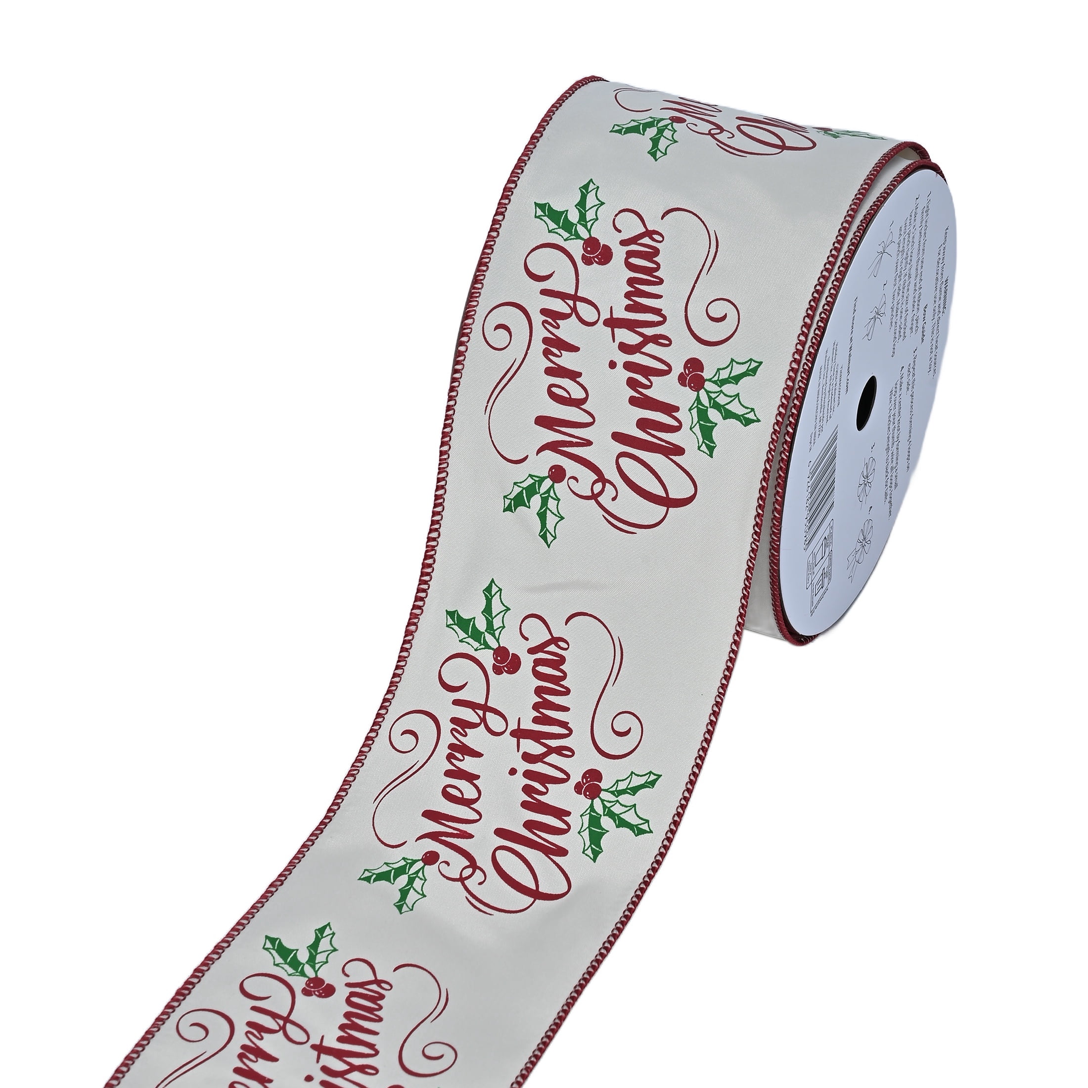 Multicolor Merry Christmas Ribbon, 3.5" x 35', by Holiday Time