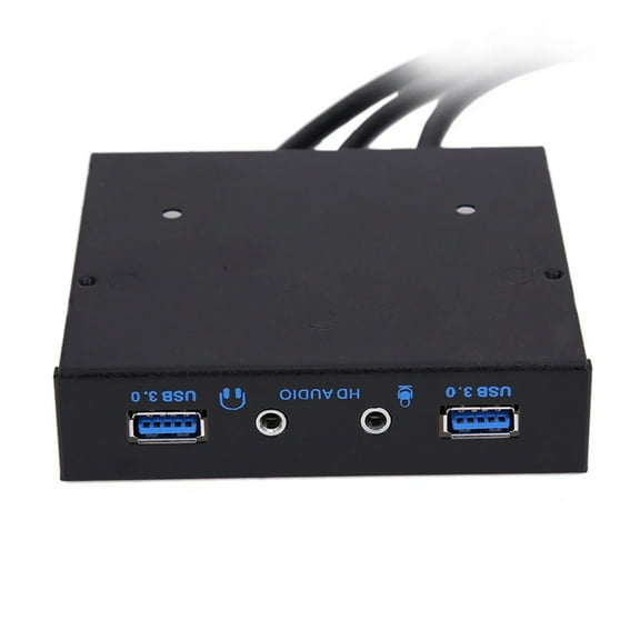 3.5Inch 20Pin to 2 USB 3.0 Port HUB + HD Audio PC Floppy Expansion Front Panel