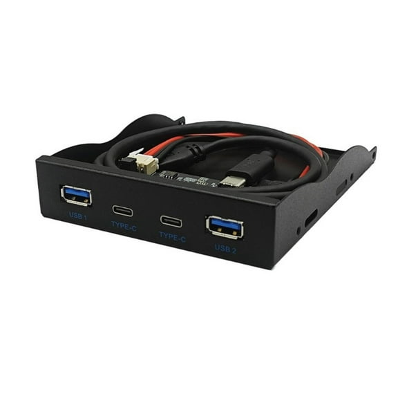 3.5Inch Front Panel USB Hub Internal USB Hub with 10Gbps USB3.2 Gen2 UsbC Port TypeE Header Fit 3.5" Computer