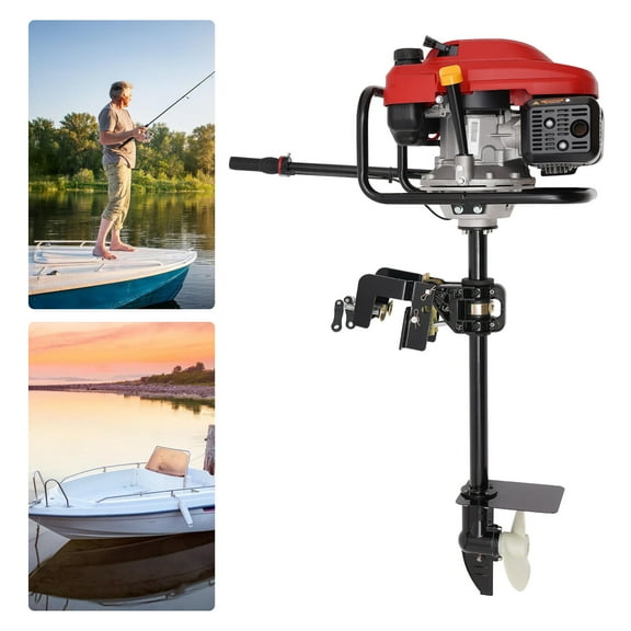 3.5KW 4 Stroke Heavy Duty Outboard Motor Boat Outboard Engine Air Cooling 200cc