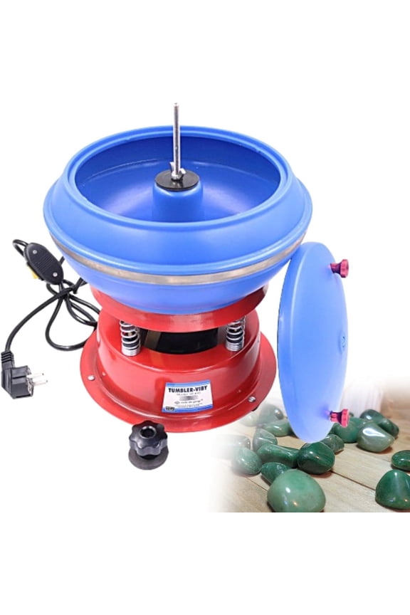 3.5L Jewellery Polisher Vibratory Polisher Grinding Workpiece Surface Bench Polisher For Metal Aluminum Parts Ceramic Large Crystal