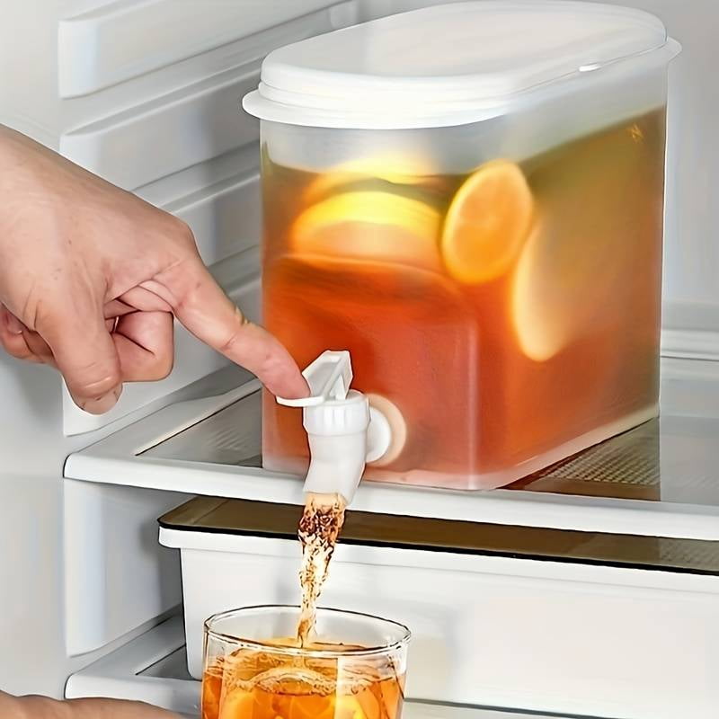3.5L Water Kettle with Faucet, Beverage Dispenser, Cold Juice, Lemonade, Drinks Bucket, Liquid Storage Tank, Outdoor Fridge Organizer