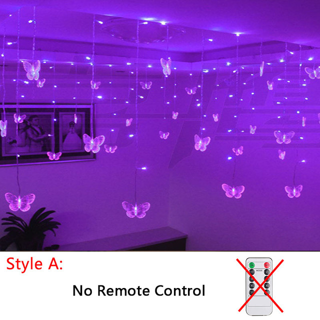 3.5M Pink Fairy Lights Garland Curtain String Light Living room