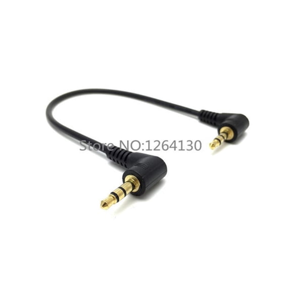 3.5MM Male to Male Cable Right Angle DC 3.5mm 3 Pole 90 degree Male to Male M/M Audio Adapter Cable for cell phone MP3 Speaker
