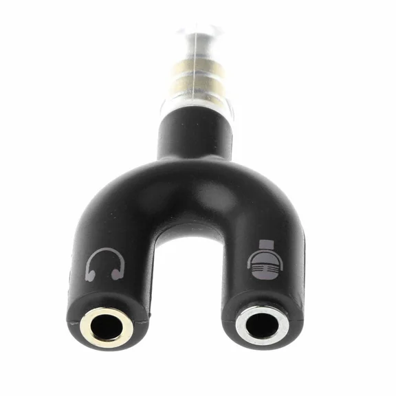 3.5Mm Stereo Audio Male To 2 Female Headphone/Mic U Splitter Cable Adapter Usa