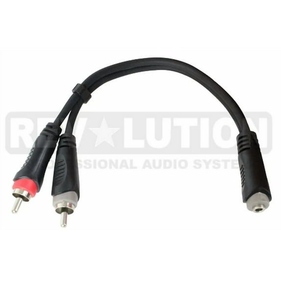 3.5Mm Stereo Jack - 2 Rca Plug Dj Audio Cable