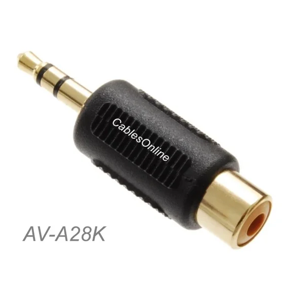 3.5Mm Stereo Trs Male Plug To Rca Female Jack Audio Adapter, Ad-A28K