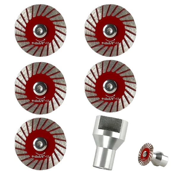 3/5PCS 1.57" 40mm Diamond Saw Blades Set, Multi-Functional Professional Mini Cutting Blade Set for Granite Marble Sandstone Grinder