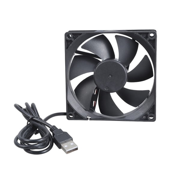 3. 5V 90x90x25mm Computer Cooling Fan 16.5 CFM Low Noise USB-Powered for Storage Systems