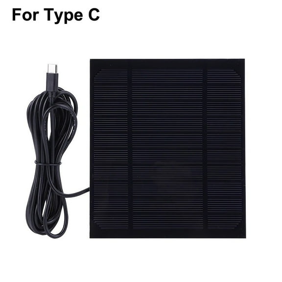 3.5W Solar Panel Charger for Phones And Cameras Garden Light Charger for Type-C