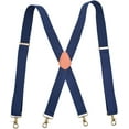 thumbnail image 1 of 3.5X120cm Men Suspenders 4 Clips Buckles Adjustable Suspender X-Type Wide Strap Elastic Jockstrap Pants Braces, 1 of 1
