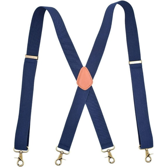 3.5X120cm Men Suspenders 4 Clips Buckles Adjustable Suspender X-Type Wide Strap Elastic Jockstrap Pants Braces