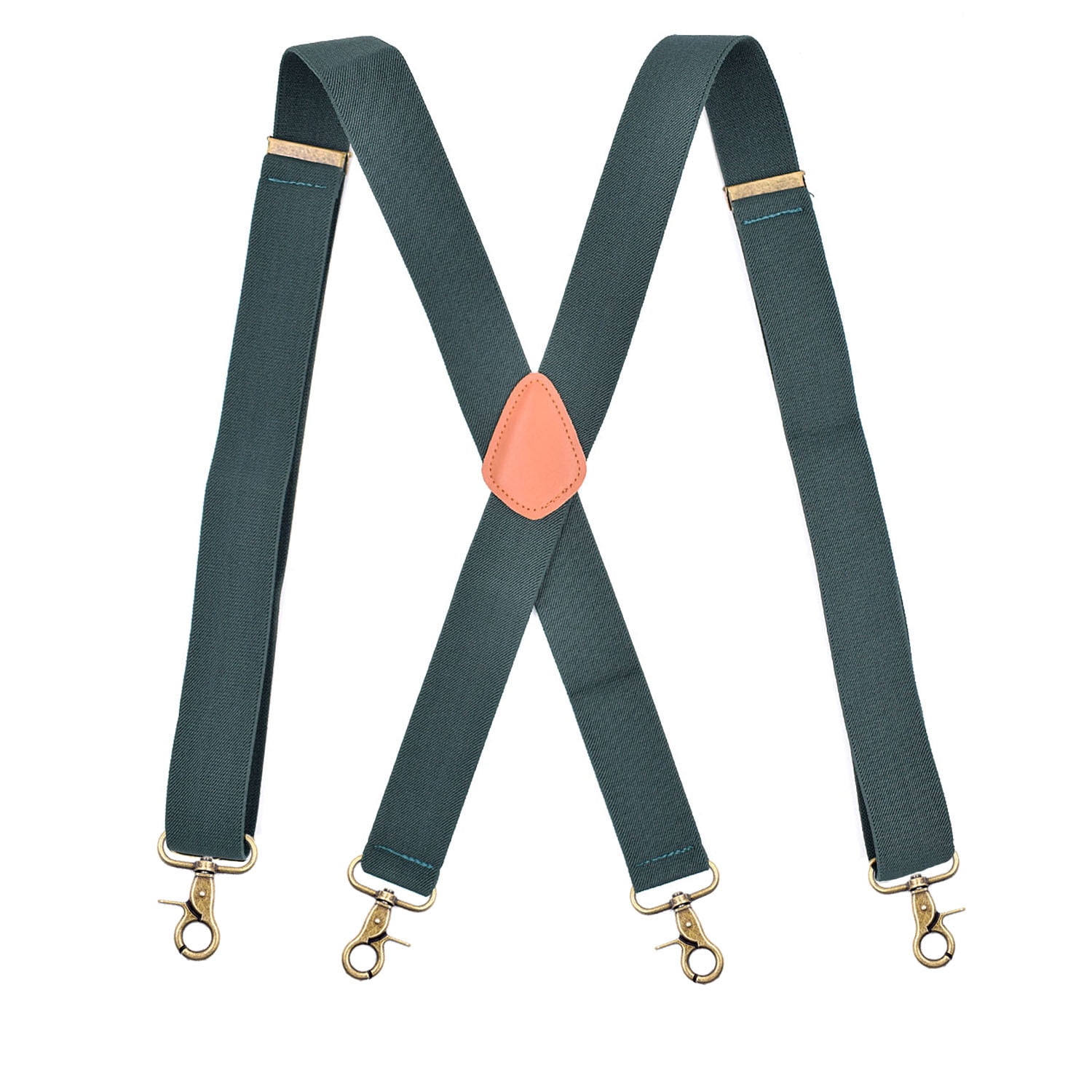 Buy Back to Basic - 3.5cm Navy Blue Coloured 3.5cm strap width suspender  for men