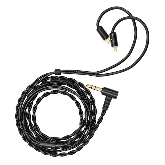 3.5ft Braided Shielded Headphone Wire Providing Interference Resistance for 0.78mm 2Pin Connectors