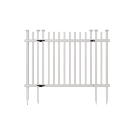 Zippity Outdoor Products ZP19071 3.5Ft H X 4.9Ft W No-Dig Burbank Gate Kit