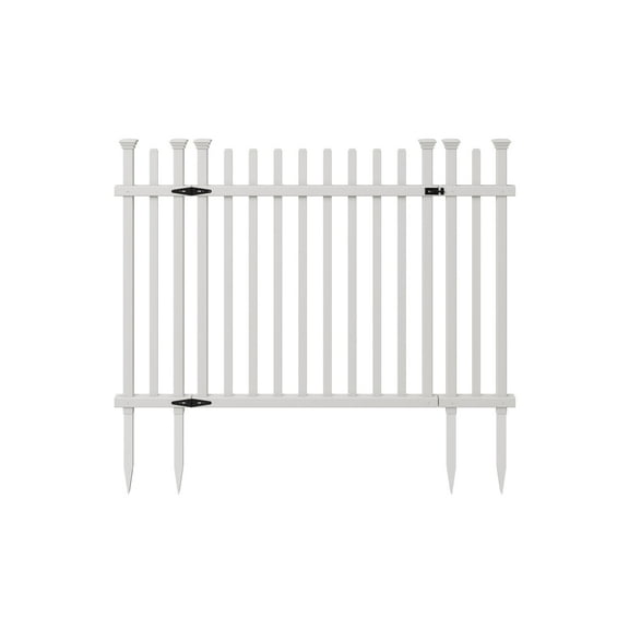 Zippity Outdoor Products ZP19071 3.5Ft H X 4.9Ft W No-Dig Burbank Gate Kit