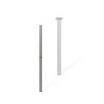 thumbnail image 1 of 3.5ft Tall (1 Post) Fence Finishing Post for WamBam All American No Dig White Picket Fence, Easy Install Outdoor Fence for Backyard or Patio, Outdoor Fencing, No Dig Fence Panels, ZP19046, 1 of 7
