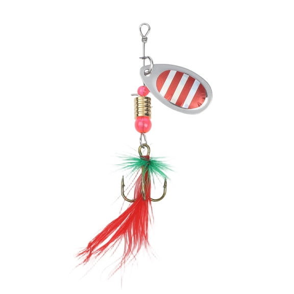 3.5g Metal Spinner Bait for Bass, Trout & Crappie – Hard Wobbler Fishing Lure with Stainless Steel Wire and Treble Hook, Realistic Baitfish Profile(7)