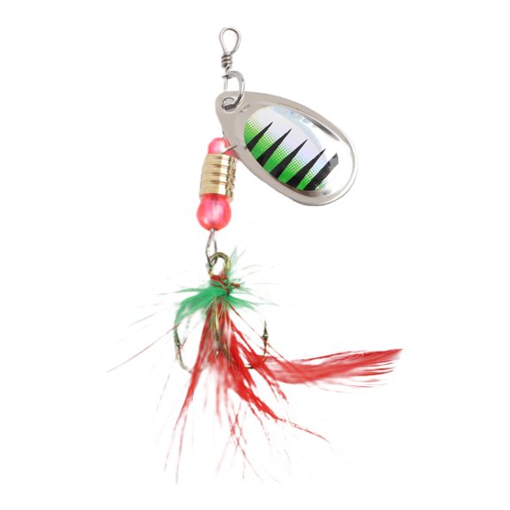 3.5g Metal Spinner Bait for Bass, Trout & Crappie – Hard Wobbler Fishing Lure with Stainless Steel Wire and Treble Hook, Realistic Baitfish Profile(8)