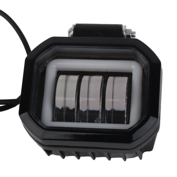 3.5in 30W LED Work Light, 6000K Square Waterproof Angel Eyes Lamp for Car ATV Boat OffRoad Vehicle, Amber Light