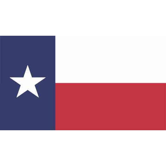 3.5in X 2in Texas State Flag Bumper Sticker Decal Vinyl Car Wind