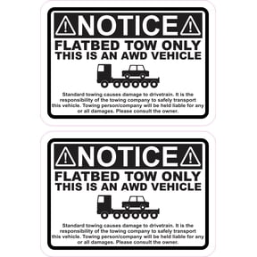 Towing Stickers for Vehicles and Decor in a Variety of Designs