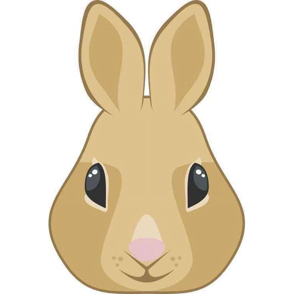 3.5in x 5in Rabbit Bumper Sticker Car Vinyl Truck Window Sign Decal Decals