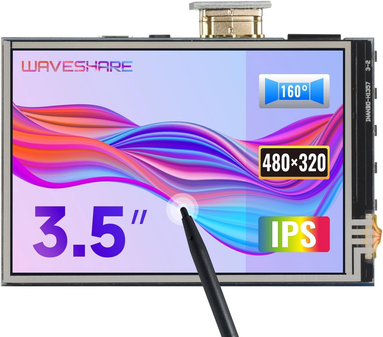 3.5inch Resistive Touch Screen LCD, Compatible with 5/4B/3B/Zero/Zero W ...