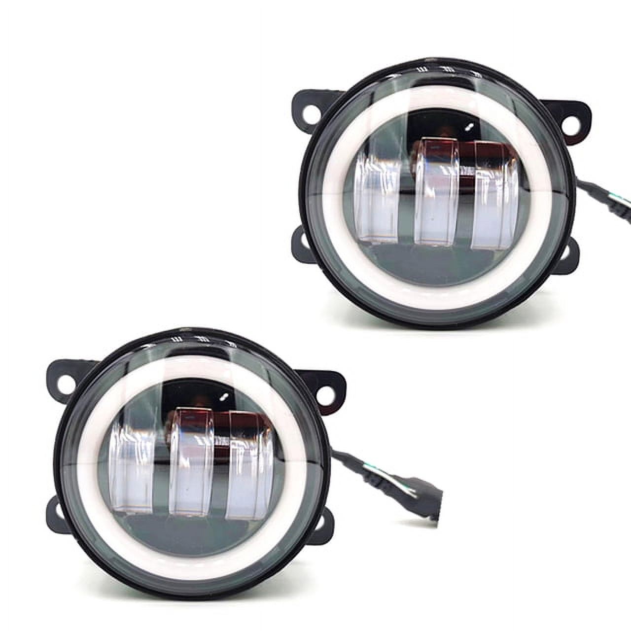 3.5inch Round LED Fog Light White DRL Turn Signal OffRoad Fog Lamp For